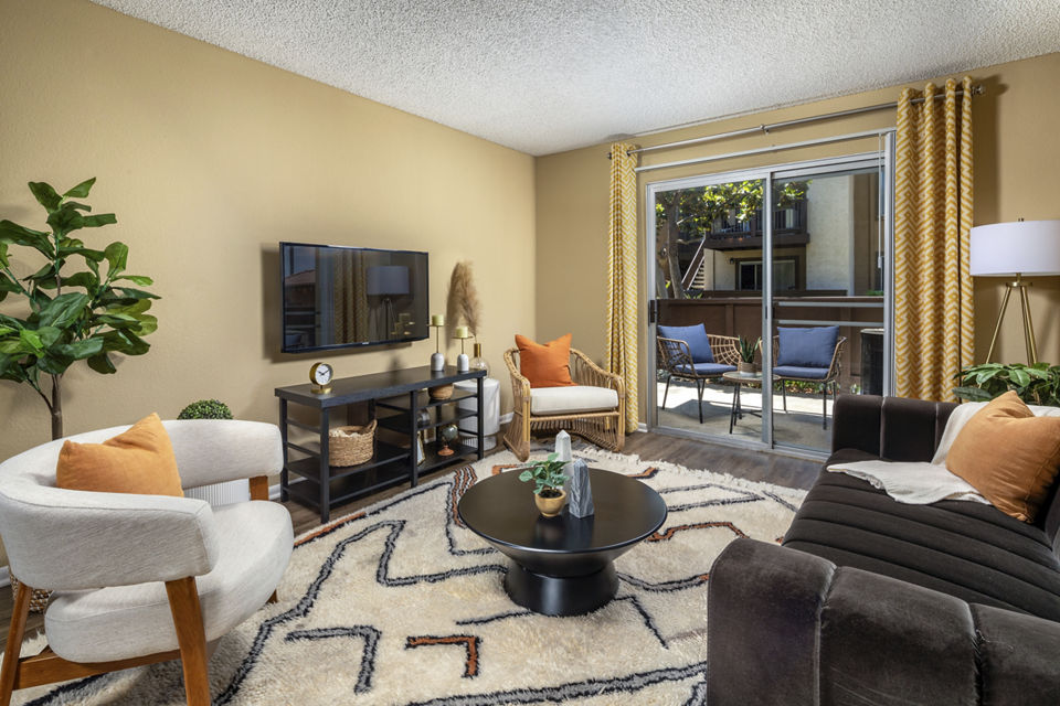 living room at Bella Terra Apartments