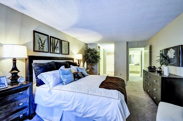 bedroom at The Casas Apartments