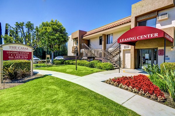 clubhouse/leasing office at The Casas Apartments