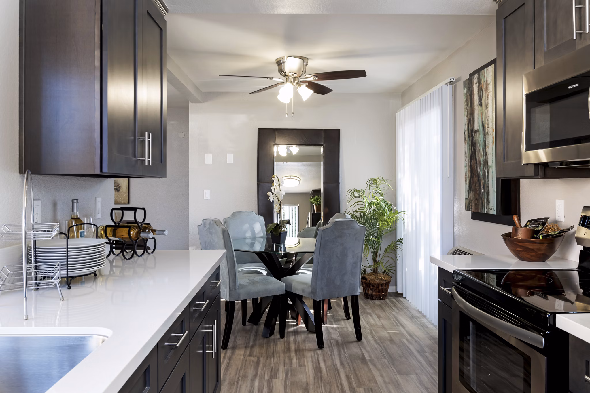 Living Room at Casa Ruiz Apartments