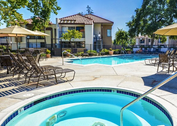 pool/hot tub/jacuzzi at The Casas Apartments