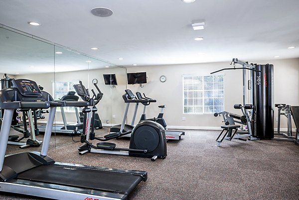 fitness center at Central Park Apartments