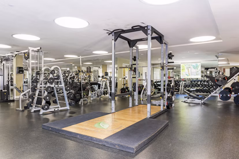 State-of-the-art fitness center featuring modern equipment at Greenfield Village Apartments
