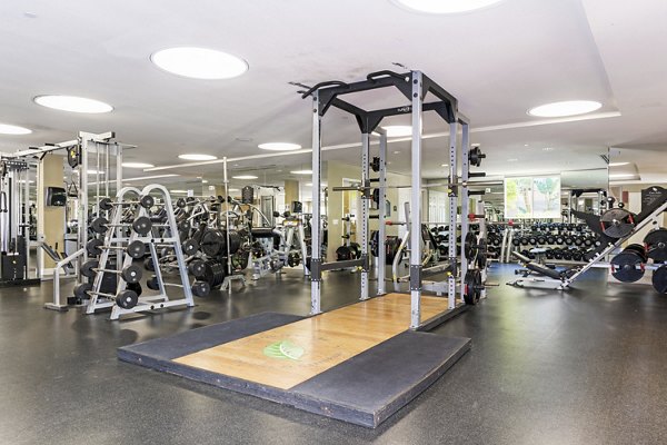 State-of-the-art fitness center featuring modern equipment at Greenfield Village Apartments