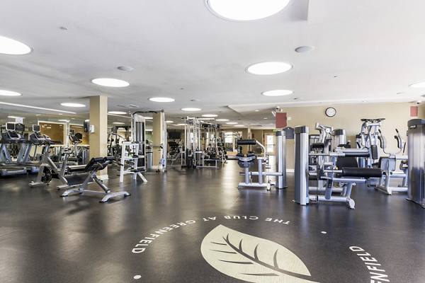 fitness center at Greenfield Village Apartments