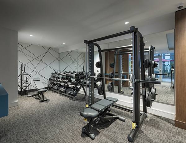 fitness center at Hanover West LA Apartments