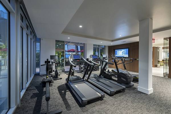 fitness center at Hanover West LA Apartments