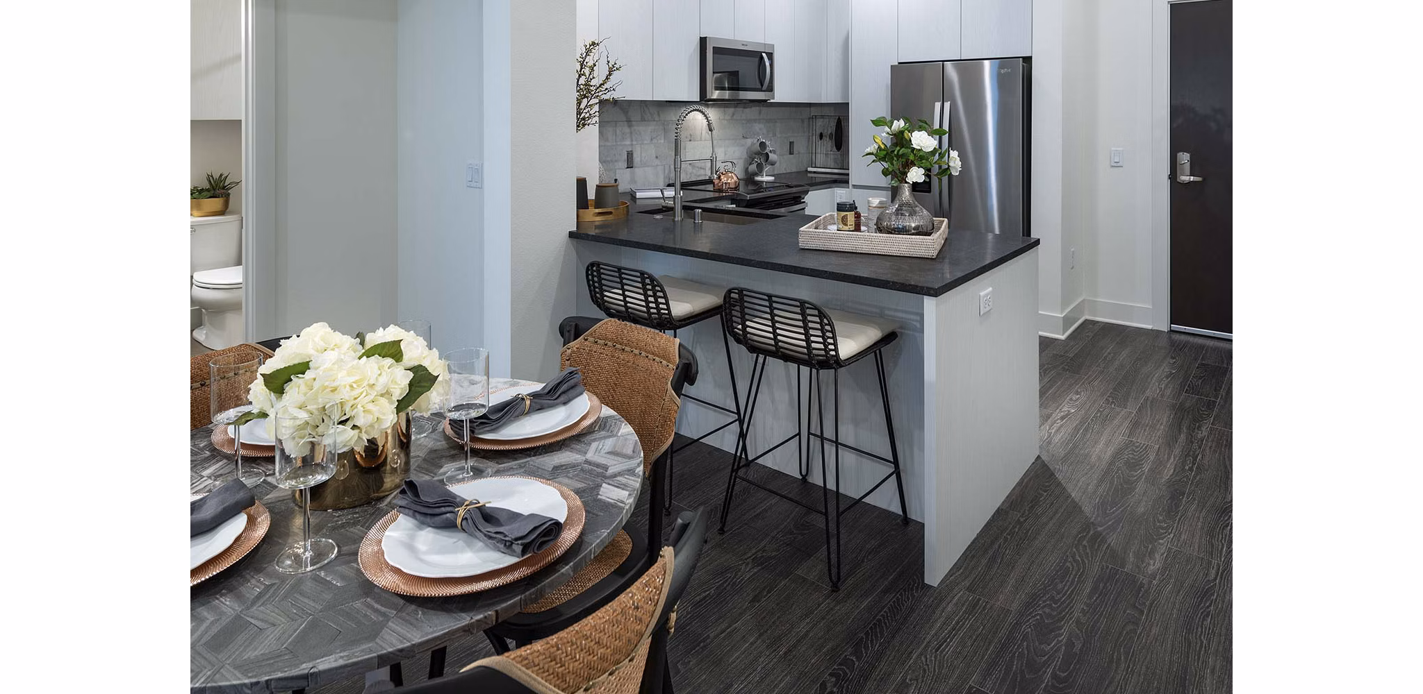 Kitchen at Kinley West LA Apartments