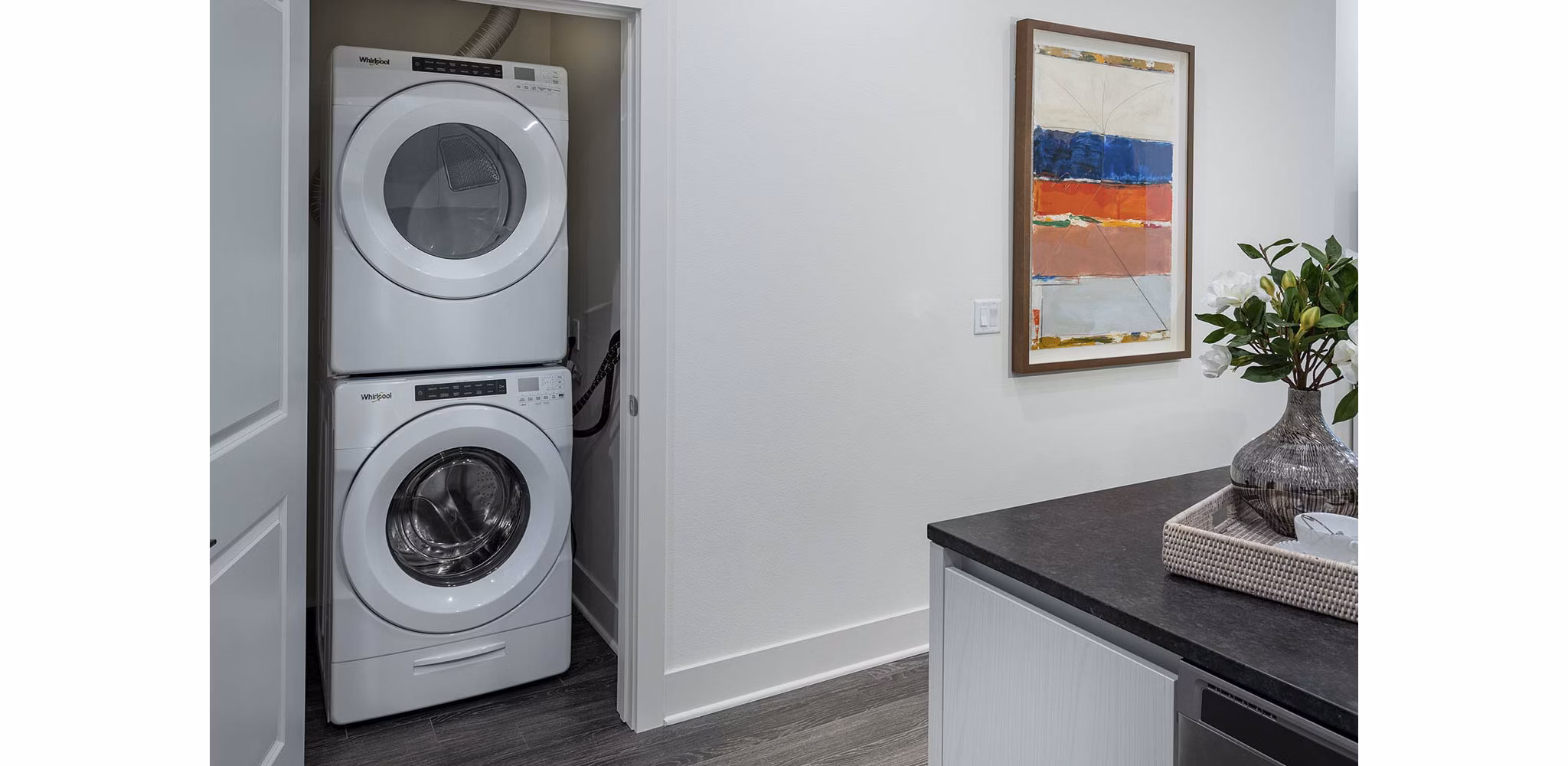Laundry Room at Kinley West LA Apartments