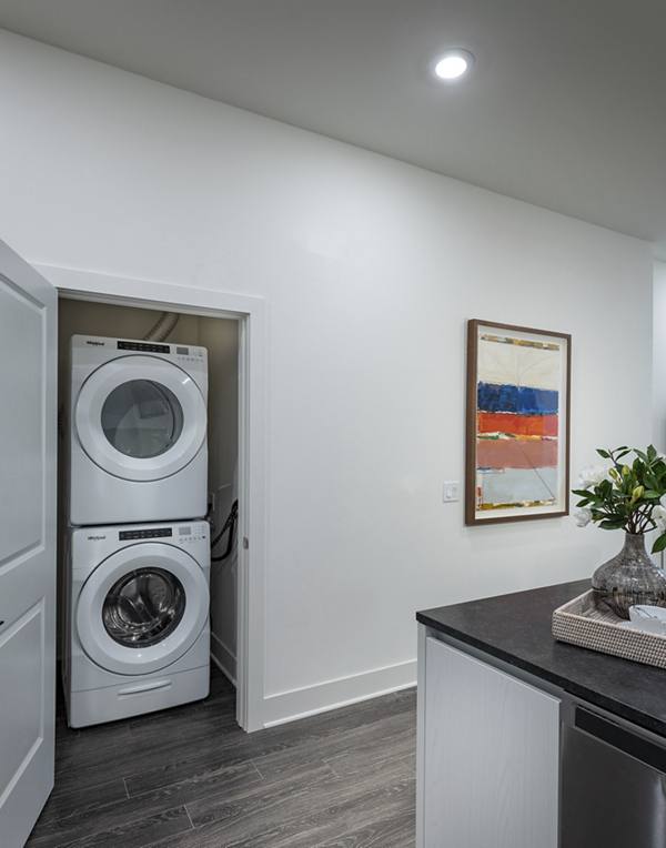 laundry room at Hanover West LA Apartments