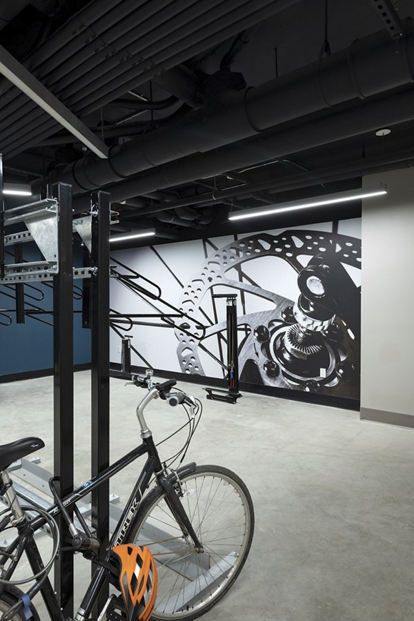 bike storage at Hanover West LA Apartments