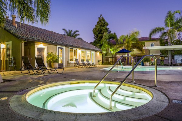 hot tub/jacuzzi at The Landing at Ocean View Hills Apartments