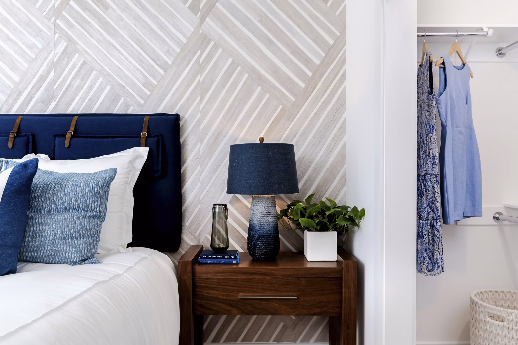 Bedroom at The Lofts at Carlsbad Village Apartments