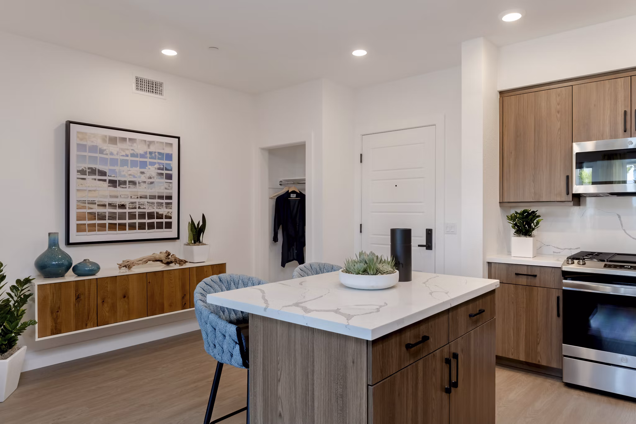 Dining Room at The Lofts at Carlsbad Village Apartments