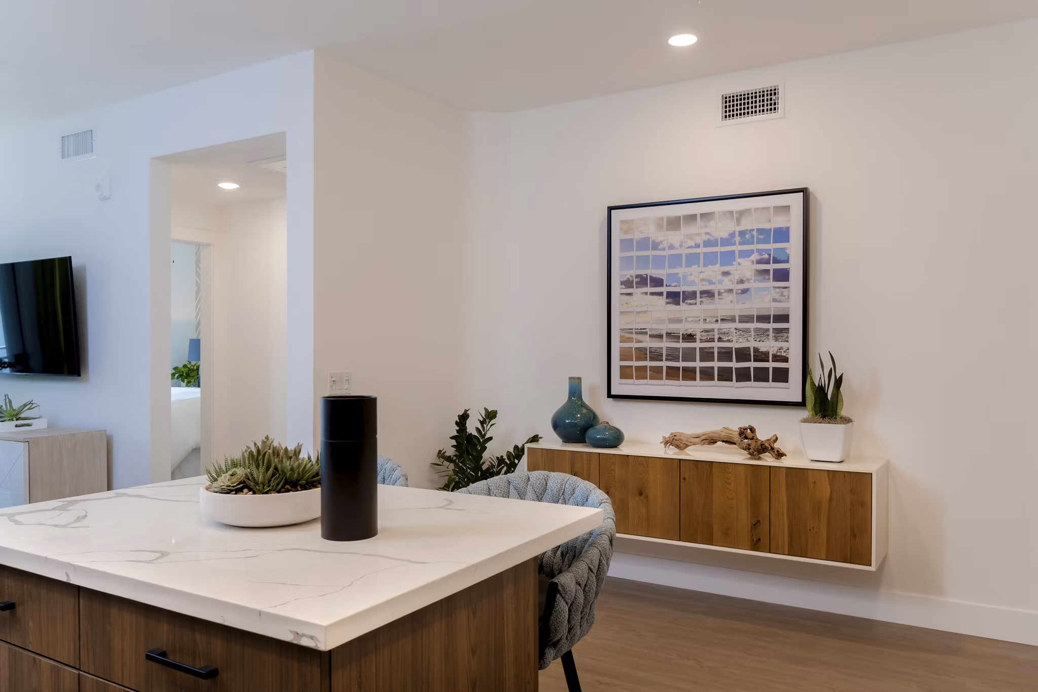 Dining Room at The Lofts at Carlsbad Village Apartments