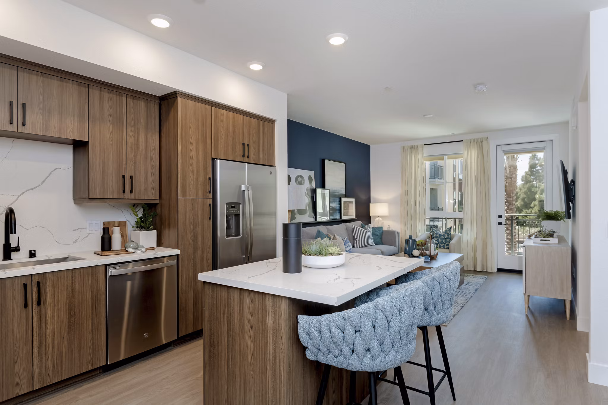 Kitchen at The Lofts at Carlsbad Village Apartments