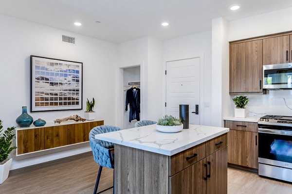 kitchen at The Lofts at Carlsbad Village Apartments