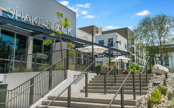 Metro Mission Valley Apartments: Vibrant neighborhood view near luxury apartments in San Diego