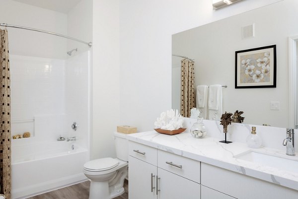 bathroom at The Missions at Rio Vista Apartments