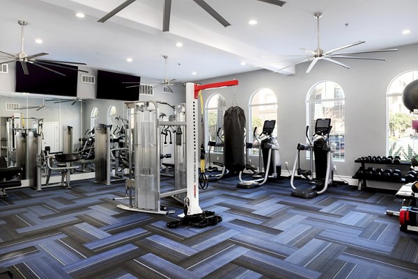 fitness center at The Missions at Rio Vista Apartments