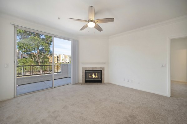 living room at The Missions at Rio Vista Apartments 