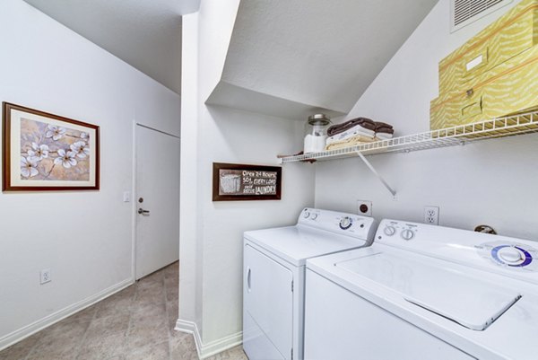 laundry room at The Missions at Rio Vista Apartments
