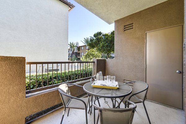 patio/balcony at The Missions at Rio Vista Apartments