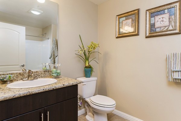 bathroom at Riveredge Terrace Apartments