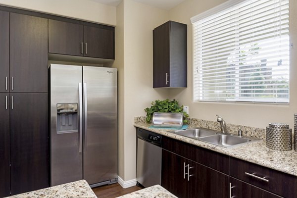 kitchen at Riveredge Terrace Apartments