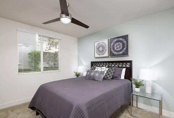 bedroom at Palomar Station Apartments