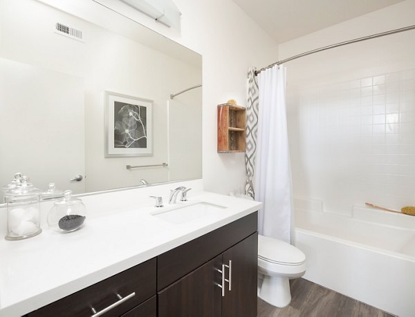bathroom at Palomar Station Apartments 