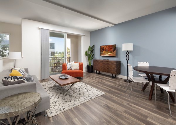 living room at Palomar Station Apartments