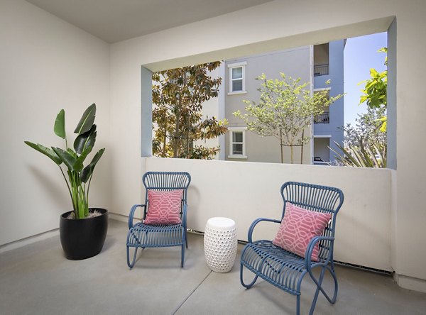 living room at Palomar Station Apartments 