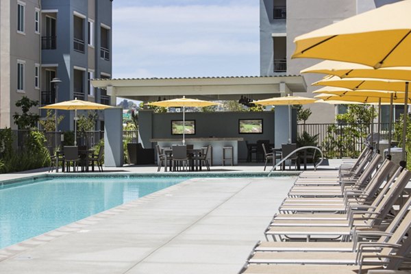 pool at Palomar Station Apartments