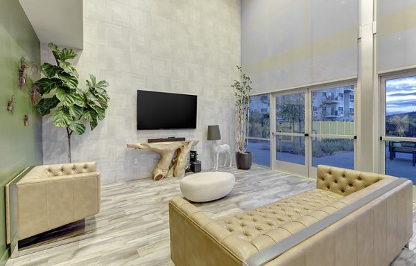 Parc One Apartments: Contemporary clubhouse with modern design and comfortable seating areas