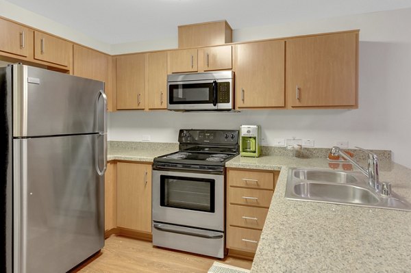 kitchen at Parc One Apartments