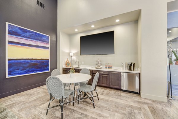 Elegant clubhouse with modern furnishings at Park Pointe Apartments