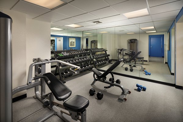 fitness center at Rising Glen Apartments