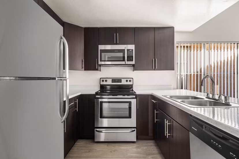 kitchen at Ascend2300 Apartments 