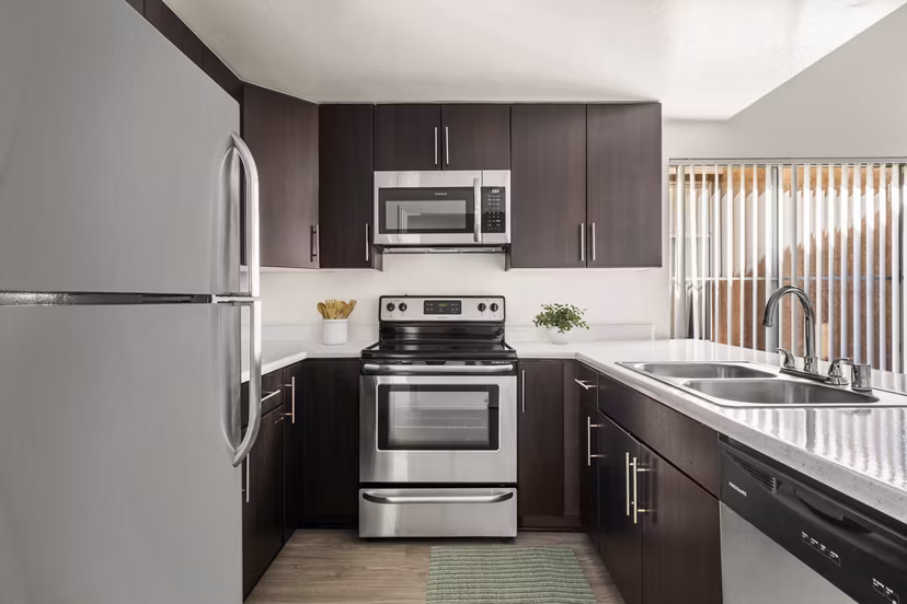 kitchen at Ascend2300 Apartments 
