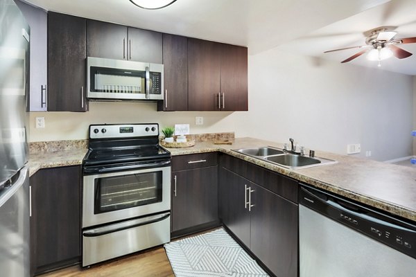 kitchen at Ascend2300 Apartments 