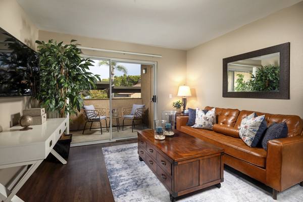 living room at Rising Glen Apartments