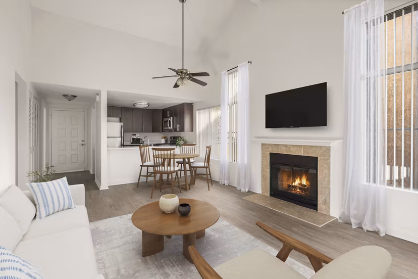 living room at Ascend2300 Apartments 