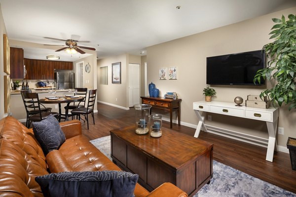 living room at Rising Glen Apartments