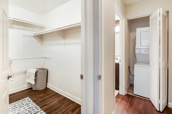 bathroom and laundry at Ascend2300 Apartments