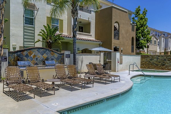 Resort-style pool at Rosina Vista Apartments - luxurious outdoor amenity perfect for relaxation and recreation