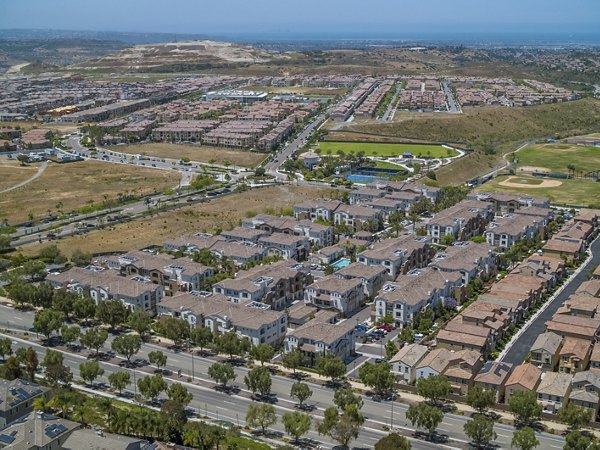 aerial view at Rosina Vista Apartments