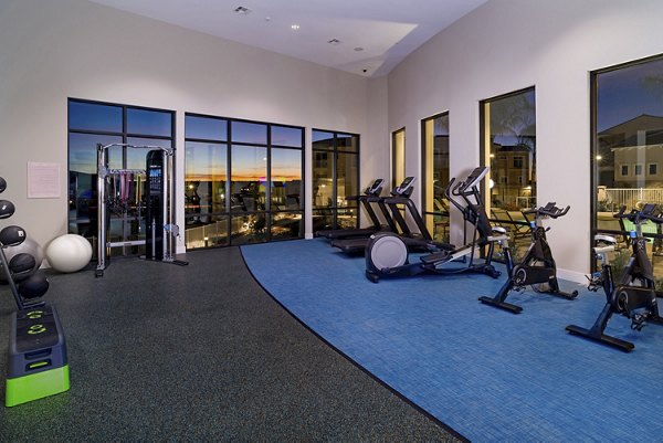 fitness center at Salerno Apartments