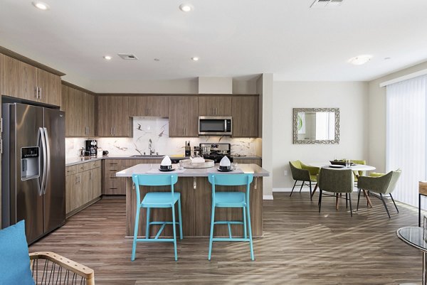 kitchen at Salerno Apartments