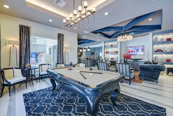 Billard and game room featuring modern decor at Seta Apartments